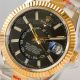 Best replica Rolex Sky-Dweller Swiss 9002 movement black dial gold plated case (3)_th.jpg